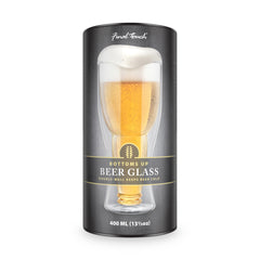 Bottoms Up Beer Glass