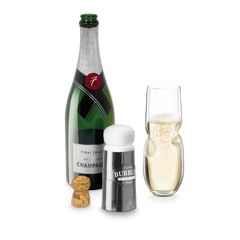 Bubbles Sparkling, Champagne, Bubbly Glass Set with Opener - 10 oz (300 ml)