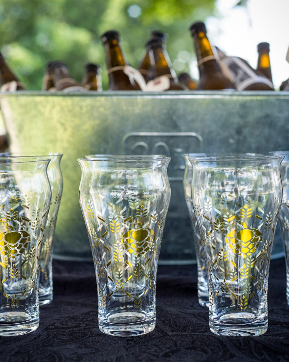 Barley & Hops Brewhouse Beer Glass - Set of 4