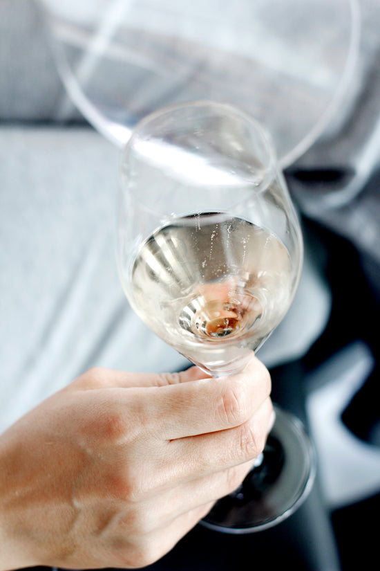 Champagne Lead-Free Crystal Glasses - Set of 2