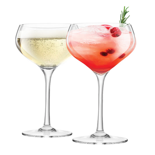 Coupe Lead-Free Crystal Glasses - Set of 2