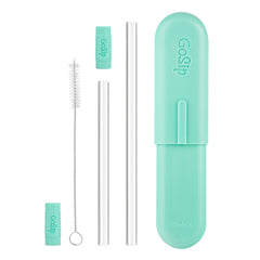 GoSip Glass Reusable Straws - Mint Green