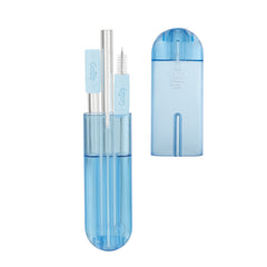 GoSip Glass Reusable Straws -Translucent Blue