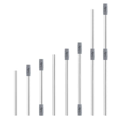 12 Piece CDU GoSip Reusable Straws - Stainless Steel - Grey Case