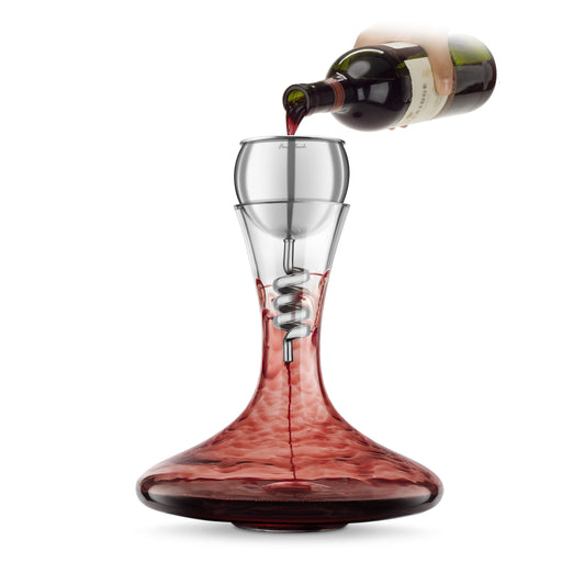 Twister Stainless Steel Aerator & Decanter Set